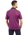 Tennessee Titans Mono -  Cutter & Buck Virtue Recycled Micro Stripe Featherlight Pique Mens Polo Gelato/Navy Blue Back