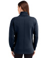 Tennessee Titans Mono -  Cutter & Buck Roam Recycled Buttery-Soft Knit Womens Full Zip Jacket Navy Blue Back