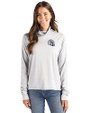 Tennessee Titans NFL Helmet -  Cutter & Buck Coastline Recycled Double Peached Womens Funnel Neck Pullover CONCRETE Front