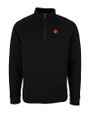 Clemson Tigers Cutter & Buck Mens Coastal Half-Zip Black Mannequin