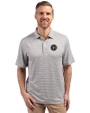Tennessee Titans Mono -  Cutter & Buck Forge Recycled Double Stripe Four-Way Stretch Mens Polo Polished/White Front