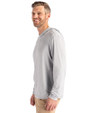Tennessee Titans NFL Helmet -  Cutter & Buck Coastline Recycled Double Peached Mens Hooded Pullover CONCRETE Side