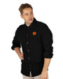 Clemson Tigers Cutter & Buck Coastal Shirt Jacket Black Front