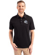 Tennessee Titans NFL Helmet -  Cutter & Buck Advantage Recycled Cotton-Blend Pique Mens Polo Black Front