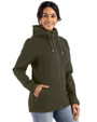 Tennessee Titans Mono -  Cutter & Buck Roam Recycled Buttery-Soft Knit Womens Full Zip Hooded Jacket Poplar Side