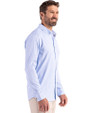 Tennessee Titans NFL Helmet -  Cutter & Buck Skyline Recycled Gingham Mens Long Sleeve Button Down  Dress Shirt Atlas/White Side