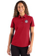 Tennessee Titans Americana -  Cutter & Buck Advantage Refresh Recycled Cotton-Blend Pique Womens Polo Cardinal Red Front