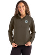 Tennessee Titans Mono -  Cutter & Buck Roam Recycled Buttery-Soft Knit Womens Quarter Zip Pullover Poplar Front