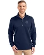 Missouri Golf Assn Partner Shop Cutter & Buck Traverse Recycled Smooth Stretch Mens Quarter Zip Pullover Liberty Navy Front