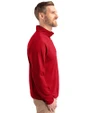 Missouri Golf Assn Partner Shop Cutter & Buck Virtue Recycled Featherlight Pique Mens Quarter Zip Pullover Red Side