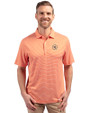 Missouri Golf Assn Partner Shop Cutter & Buck Forge Recycled Double Stripe Four-Way Stretch Mens Polo College Orange/White Front