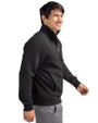 UCLA Bruins 2026 NCAA Women's Basketball National Champions Cutter & Buck Roam Recycled Buttery-Soft Knit Mens Big & Tall Full Zip Jacket Black Side
