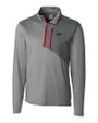 Arkansas Razorbacks Cutter & Buck Shaw Hybrid Half Zip Oxide/Cardinal Red Mannequin