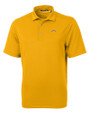 Los Angeles Chargers Cutter & Buck Virtue Recycled Featherlight Pique Mens Polo College Gold Mannequin