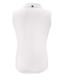 Los Angeles Chargers NFL Helmet Cutter & Buck Forge Recycled Four-Way Stretch Womens Sleeveless Polo White Mannequin Back