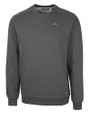 Los Angeles Chargers Cutter & Buck Saturday Cotton Blend Mens Crew Neck Sweatshirt Charcoal Heather Mannequin