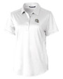 Los Angeles Chargers NFL Helmet Cutter & Buck Prospect Recycled Featherlight Stretch Womens Polo White Mannequin