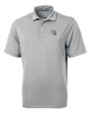 Los Angeles Chargers NFL Helmet Cutter & Buck Virtue Epic Confidence Recycled Pique Mens Big & Tall Polo Polished Medium Gray Mannequin