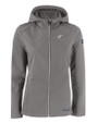 Los Angeles Chargers NFL Helmet Cutter & Buck Evoke Recycled HoneycombFleece Womens Full Zip Jacket Elemental Grey Mannequin