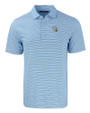 Los Angeles Chargers NFL Helmet Cutter & Buck Forge Recycled Double Stripe Four-Way Stretch Mens Big & Tall Polo Atlas/White Mannequin