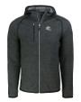 Los Angeles Chargers NFL Helmet Cutter & Buck Mainsail Sweater-Knit Mens Full Zip Hooded Jacket Charcoal Heather Mannequin