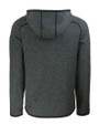 Los Angeles Chargers NFL Helmet Cutter & Buck Mainsail Sweater-Knit Mens Full Zip Hooded Jacket Charcoal Heather Mannequin Back