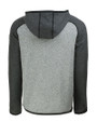 Los Angeles Chargers Cutter & Buck Mainsail Sweater-Knit Mens Full Zip Hooded Jacket Polished Heather/Charcoal Heather Mannequin Back