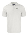 Los Angeles Chargers Cutter & Buck Pike Recycled Symmetry Print Mens Big & Tall Polo White/Polished Mannequin