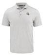 Los Angeles Chargers NFL Helmet Cutter & Buck Coastline Recycled Double Peached Mens Polo CONCRETE Mannequin