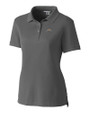 Los Angeles Chargers Cutter & Buck Advantage Recycled Cotton-Blend Pique Womens Polo Elemental Grey Mannequin