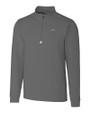 Los Angeles Chargers Cutter & Buck Traverse Recycled Smooth Stretch Mens Big & Tall Quarter Zip Pullover Elemental Grey Mannequin