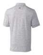 Los Angeles Chargers Cutter & Buck Advantage Tri-Blend Space Dye Mens Big and Tall Polo Elemental Grey Mannequin Back