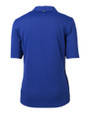 Los Angeles Chargers NFL Helmet Cutter & Buck Virtue Recycled Featherlight Pique Womens Polo Tour Blue Mannequin Back