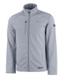 Los Angeles Chargers Cutter & Buck Evoke Recycled HoneycombFleece Mens Full Zip Jacket CONCRETE Mannequin