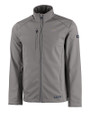 Los Angeles Chargers Cutter & Buck Evoke Recycled HoneycombFleece Mens Full Zip Jacket Elemental Grey Mannequin