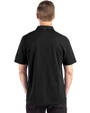 Los Angeles Chargers Cutter & Buck Advantage Refresh Recycled Cotton-Blend Pique Mens Big & Tall Polo Black Back