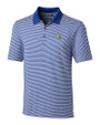 Los Angeles Chargers NFL Helmet Cutter & Buck Forge Tonal Stripe Stretch Mens Big and Tall Polo Tour Blue Mannequin