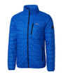 Los Angeles Chargers Cutter & Buck Rainier Recycled Insulated Puffer Mens Full Zip Jacket Royal Mannequin