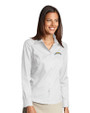 Los Angeles Chargers Cutter & Buck Epic Easy Care Fine Twill Womens Long Sleeve Dress Shirt White Front