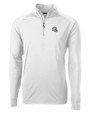Los Angeles Chargers NFL Helmet Cutter & Buck Adapt Recycled Soft Knit Stretch  Mens Quarter Zip Pullover White Mannequin