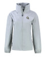 Los Angeles Chargers NFL Helmet Cutter & Buck Charter Recycled Packable Womens Full Zip Jacket Polished Medium Gray Mannequin