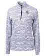 Los Angeles Chargers NFL Helmet Cutter & Buck Traverse Recycled Smooth Stretch Womens Camo Quarter Zip Pullover Charcoal Mannequin