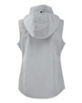 Los Angeles Chargers Cutter & Buck Charter Recycled Packable Womens Full Zip Vest Polished Medium Gray Mannequin Back 4