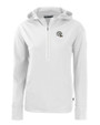 Los Angeles Chargers NFL Helmet Cutter & Buck Daybreak Recycled Womens Half Zip Hooded Pullover White Mannequin