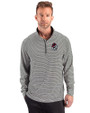 Georgia Bulldogs Cutter & Buck Forge Recycled Double Stripe Four-Way Stretch Mens Quarter Zip Pullover Black/White Front