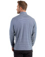 Xavier Musketeers Cutter & Buck Forge Recycled Double Stripe Four-Way Stretch Mens Quarter Zip Pullover Navy Blue/White Back