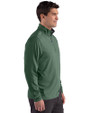 Michigan State Spartans Cutter & Buck Forge Recycled Four-Way Stretch Mens Quarter Zip Pullover Dark Hunter Heather Side
