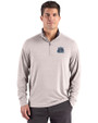Old Dominion Monarchs Cutter & Buck Forge Recycled Four-Way Stretch Mens Quarter Zip Pullover Polished Heather Front