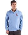 Ole Miss Rebels Cutter & Buck Forge Recycled Four-Way Stretch Mens Quarter Zip Pullover Dark Atlas Heather Front