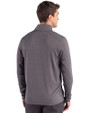 Southern Miss Golden Eagles Cutter & Buck Forge Recycled Four-Way Stretch Mens Quarter Zip Pullover Dark Black Heather Back